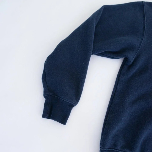 Vintage JanSport Navy UC Davis Quarter Zip Pullover Sweater S - Picture 7 of 9